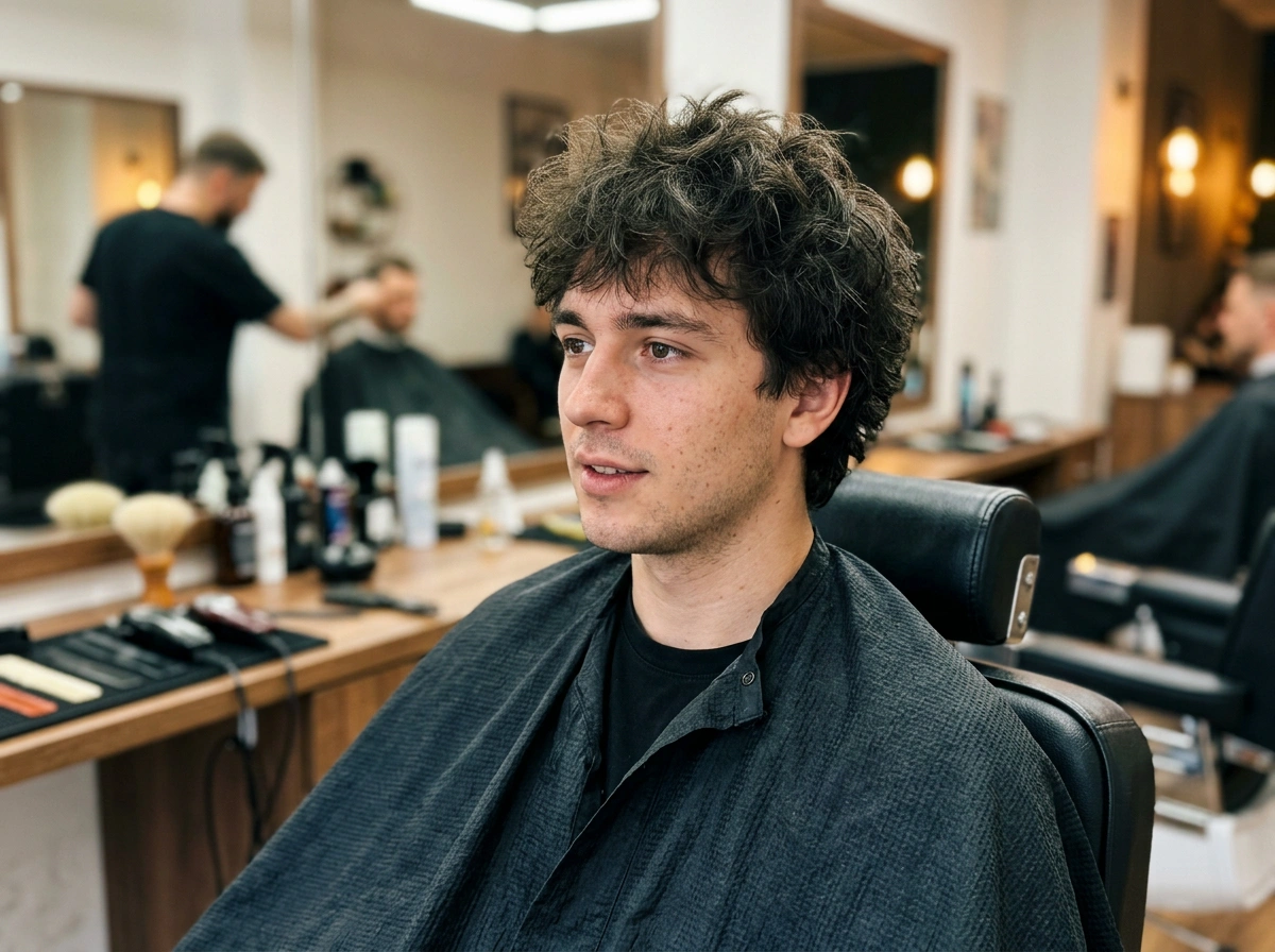 Consultation photo before the hairstyle preview