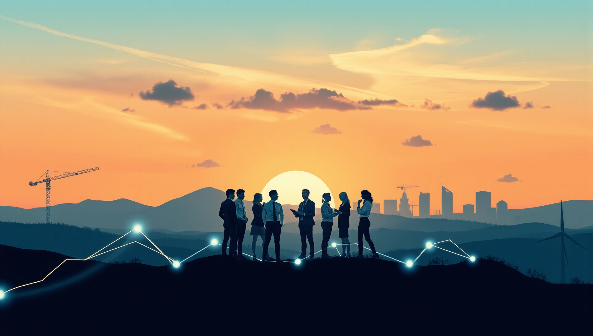 Netwerkpartners partnership illustration