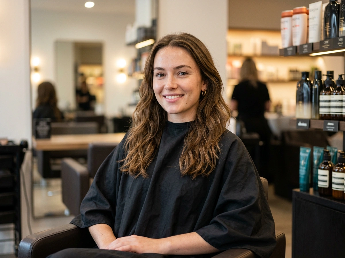 Consultation photo before the hairstyle preview