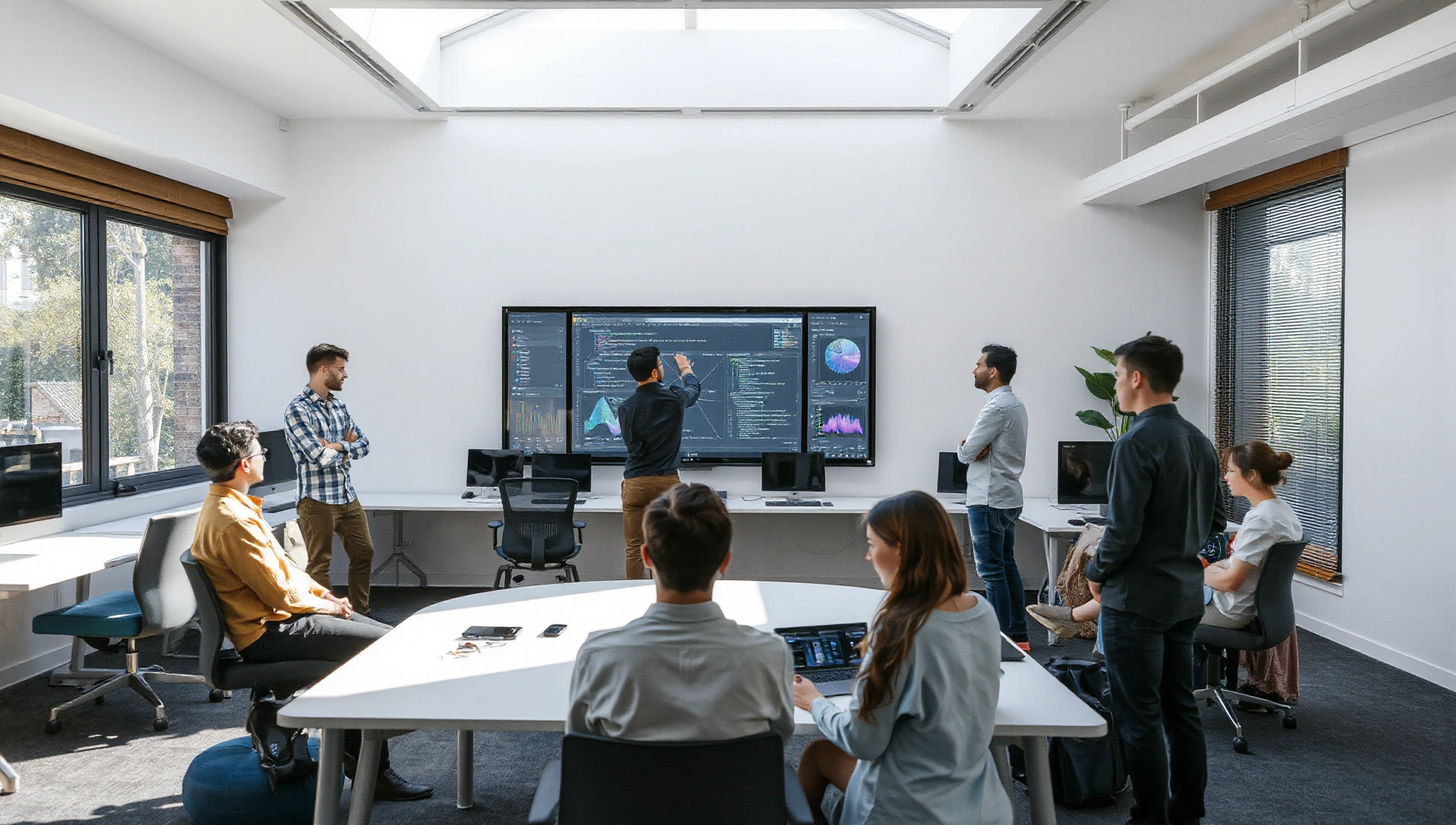 Digital transformation background
