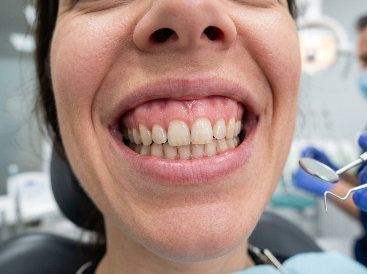 Consultation photo before the dentists preview