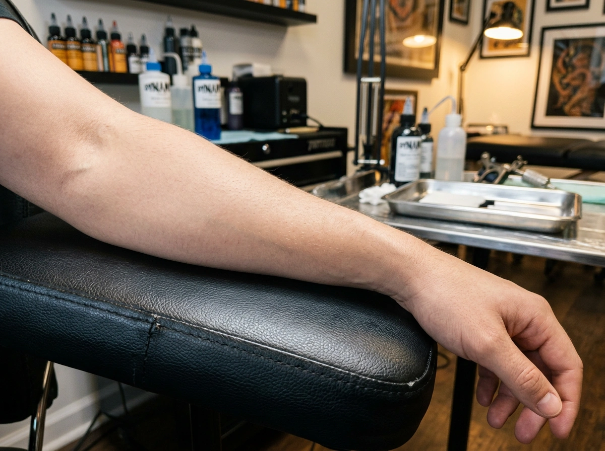 Clean forearm consultation photo without ink.